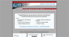 Desktop Screenshot of genevahydraulics.com